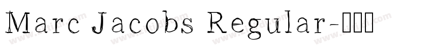 Marc Jacobs Regular字体转换